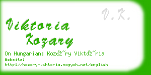 viktoria kozary business card